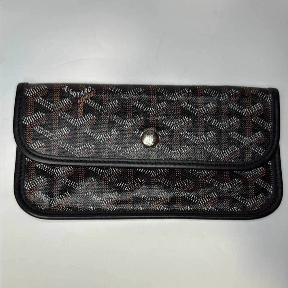 Goyard Black and Gray Clutch
